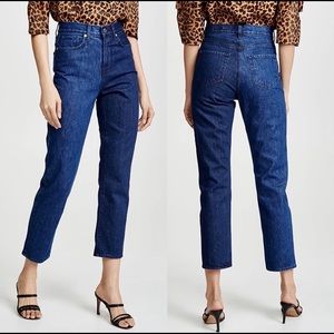 BLDWIN VINTAGE STRAIGHT ENIGMA 2 TONE ANKLE JEANS